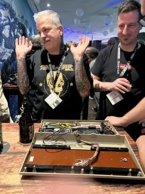 Marty and the machine.